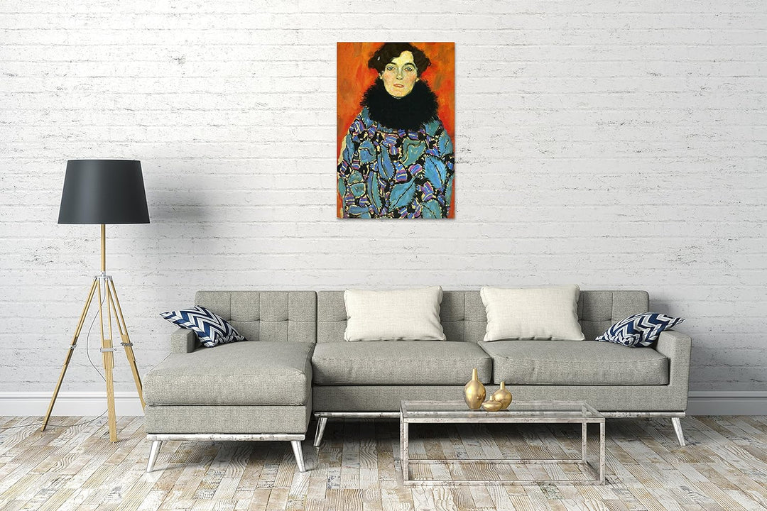 Printed Paintings Leinwand (80x120cm): Gustav Klimt - Johanna Staude (1918) 80x120 cm, 80x120 cm