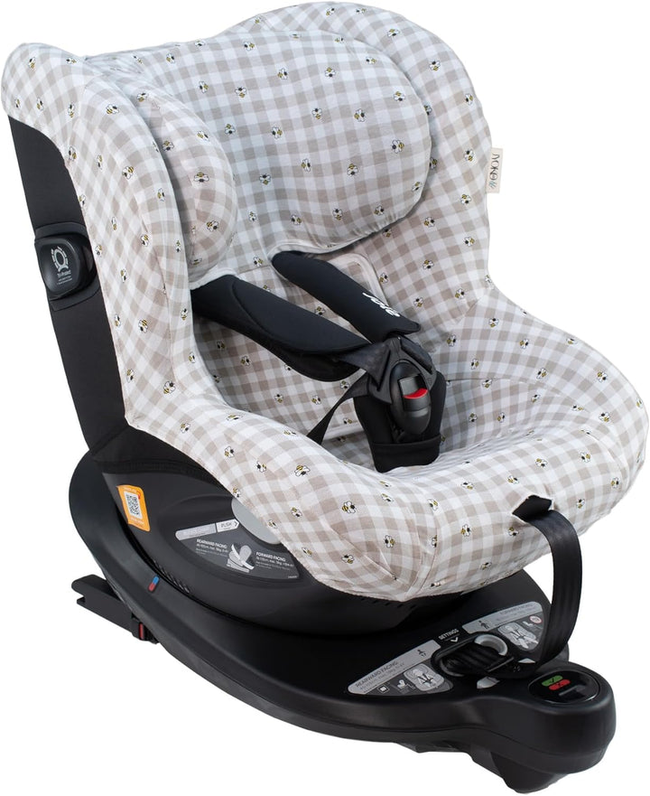 JYOKO Kids Bezug aus Baumwolle, kompatibel mit Joie I-Spin 360 und Joie I-Safe (Picknick Vichy) Picn