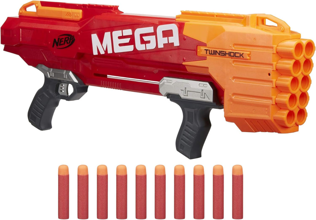 NERF Hasbro B9894EU4 Mega Twinshock, Spielzeugblaster