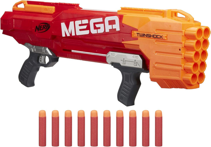 NERF Hasbro B9894EU4 Mega Twinshock, Spielzeugblaster