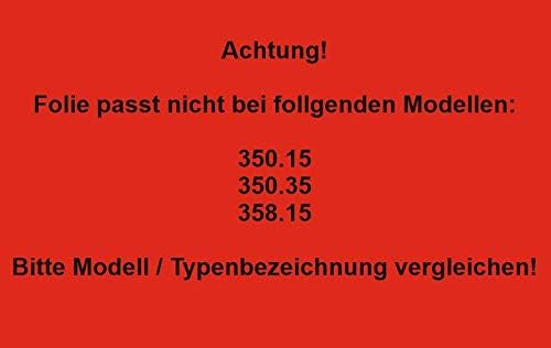 3 x Schutzfolie/Kratzschutz für Vollautomat DeLonghi Dinamica 350.50-370.70 - 370.85-370.95 - 370.95