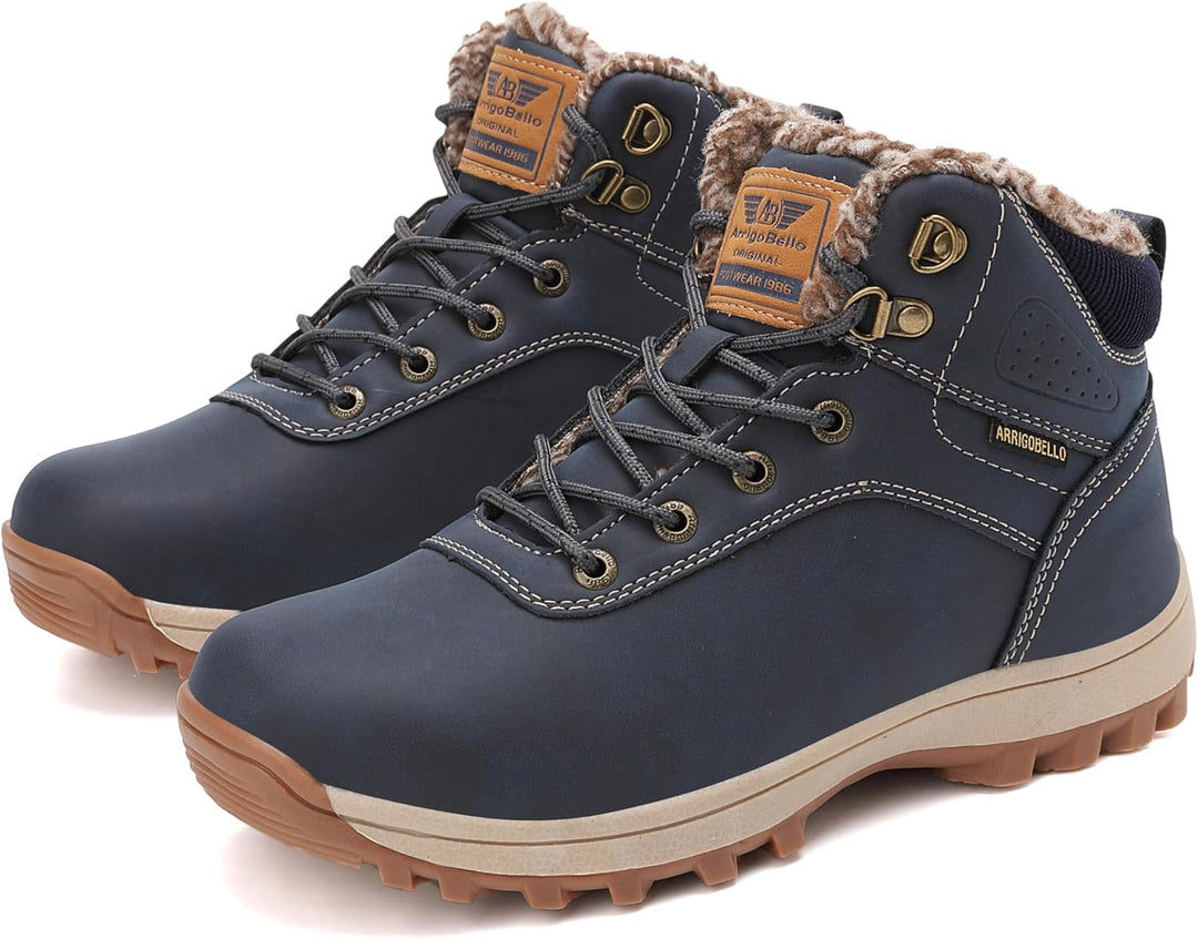 ARRIGO BELLO Winterschuhe Damen Herren Gefüttert Winterstiefel Unisex Rutschfest Schneestiefel Wärme