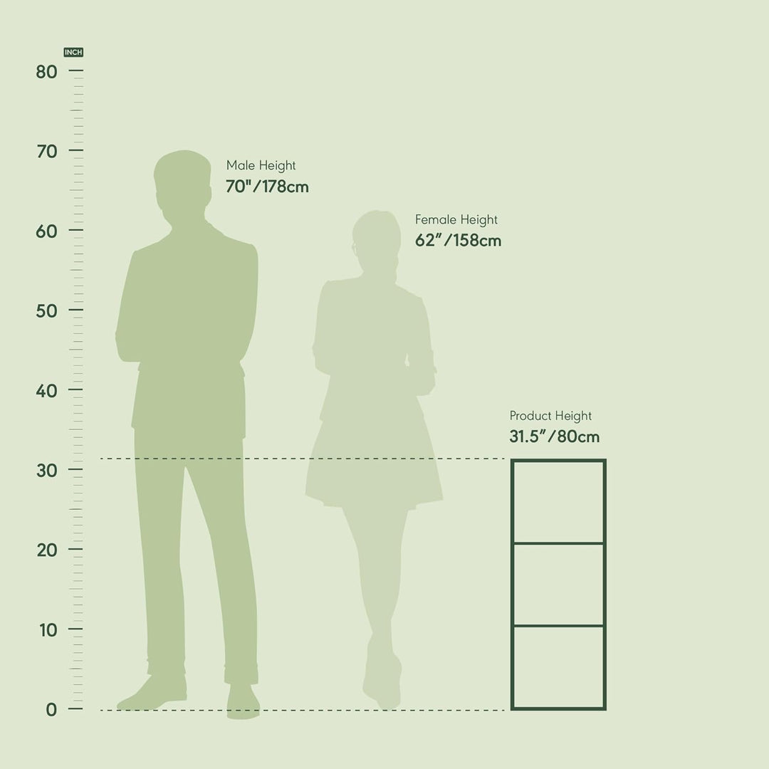 Furinno offenes Bucherregal mit 3 Fächern, Holz, Weiss/Hellblau, 30.5 x 23.6 x 80 cm 3 Fächer Weiss/