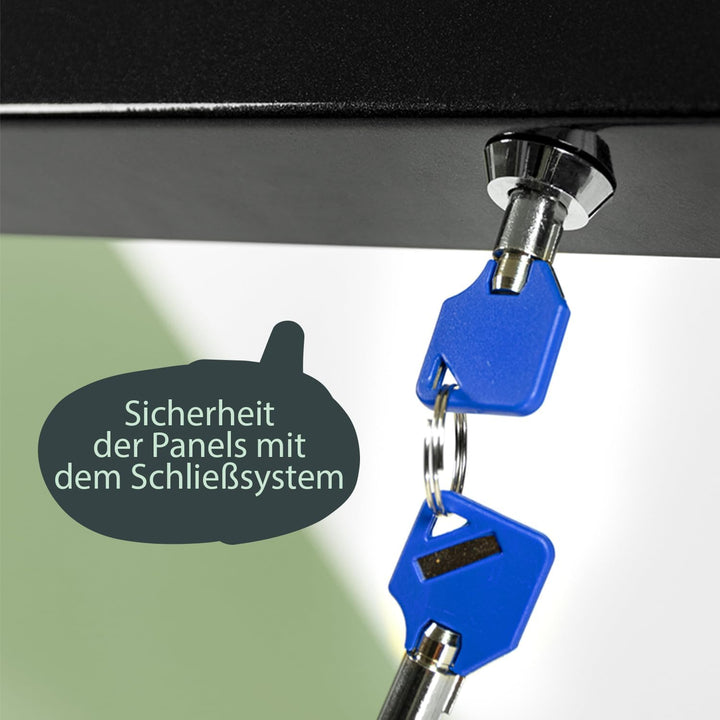 Securit A4 LED Informationsdisplay - weiss/schwarz, 1200(H)x 650(W)x 100(D)mm