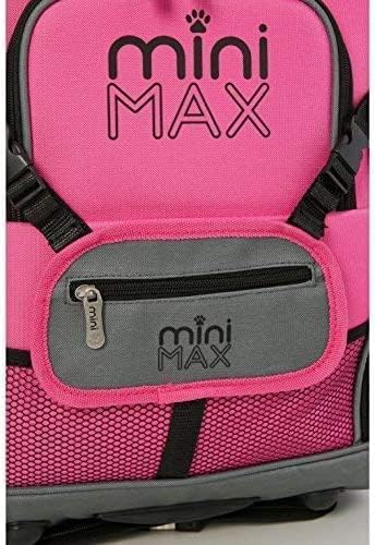 MiniMax Reisekoffer auf Rollen mit Vordertasche für Spielzeug/Puppen/Teddybär Rosé Inim Xam, Rosé In
