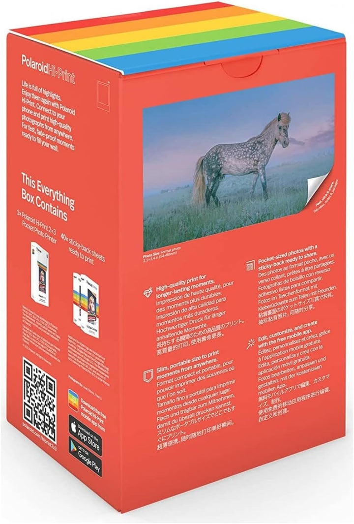 Polaroid - Polaroid Hi-Print Drucker und Papier Bundle - Bluetooth Pocket Photo Printer + Paper Doub
