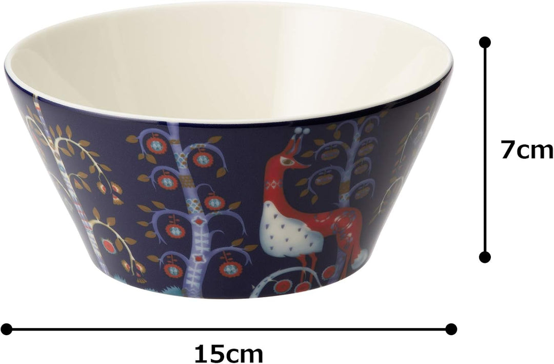 Iittala Taika Schale, Porzellan, Blau 3 Blau, 3 Blau