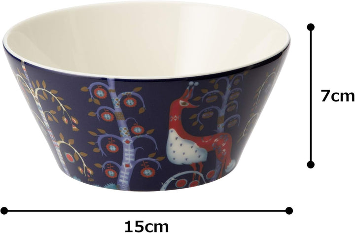 Iittala Taika Schale, Porzellan, Blau 3 Blau, 3 Blau