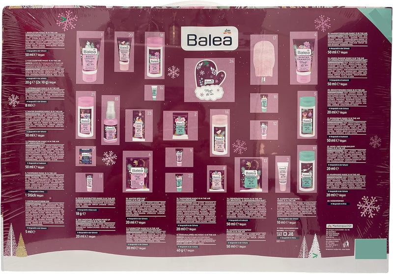 Balea - Adventskalender 2021 - Advent Calendar - Beauty - Kosmetik - MakeUp -