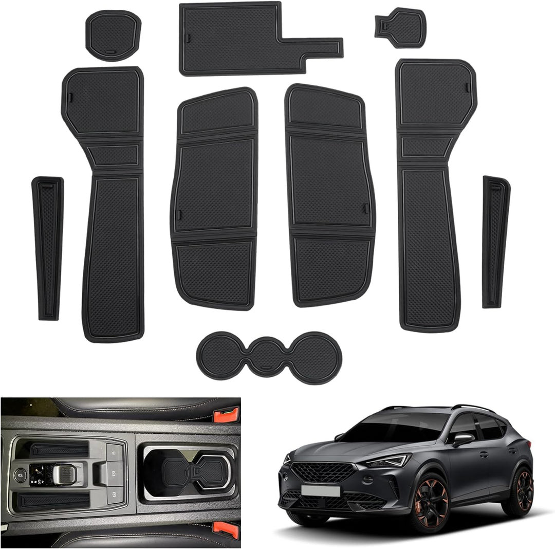 GAFAT Kompatibel mit Cupra Formentor 2022 2023 (Elektronische Automatik) Antirutschmatten, Formentor