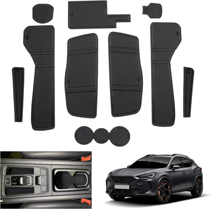 GAFAT Kompatibel mit Cupra Formentor 2022 2023 (Elektronische Automatik) Antirutschmatten, Formentor