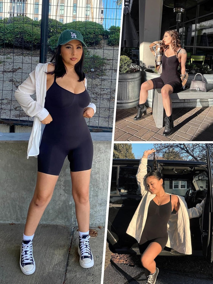 SHAPERX Shapewear Damen Figurformender Body Shaper Bauchweg Formende Bodys Abnehmen Shaping Bodysuit