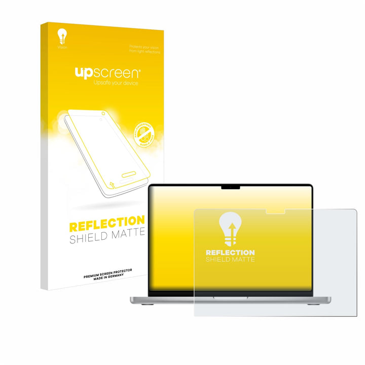 upscreen Entspiegelungs-Schutzfolie für MacBook Pro 14" 2024 M4 / 2025 M5 Displayschutz-Folie Matt [