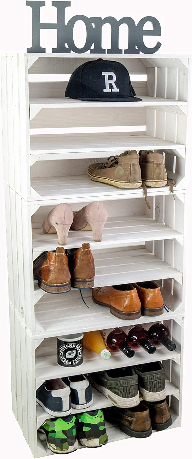 3 x Schuhschrank Schuhablage Schuhkommode Flur Sitzbank Organizer Schuhbank Standregal Garderobe aus