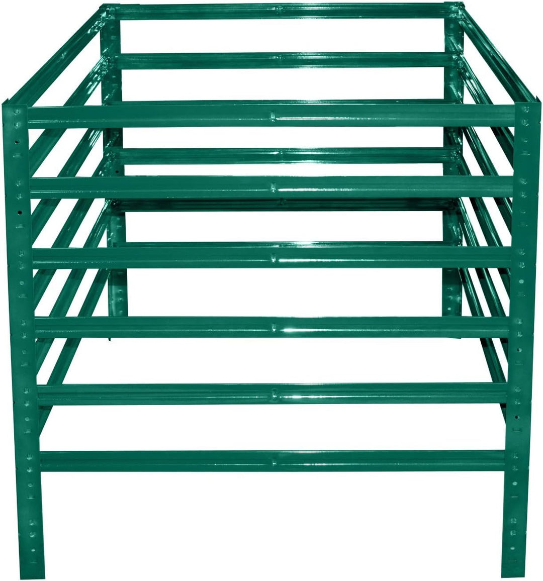 shelfplaza® HOME Komposter Metall 90x50x50 cm/Komposter 225 Liter/Komposter Stecksystem als Garten K