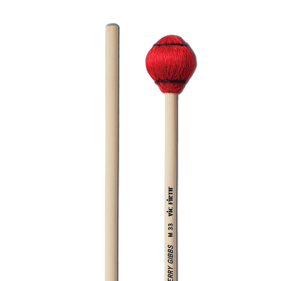 Vic Firth Signature Series - Terry Gibbs - Vibraphone and Marimba Mallets - Hard – Red Cord - Pair T