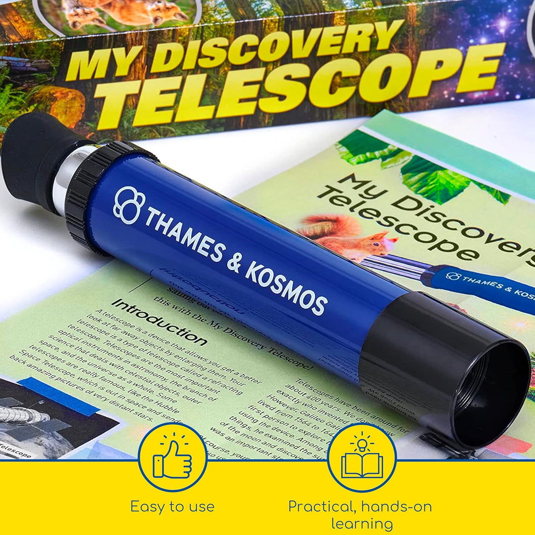Thames & Kosmos , 676919, My Discovery Telescope 12X Optical Magnification, Watch Wildlife and View