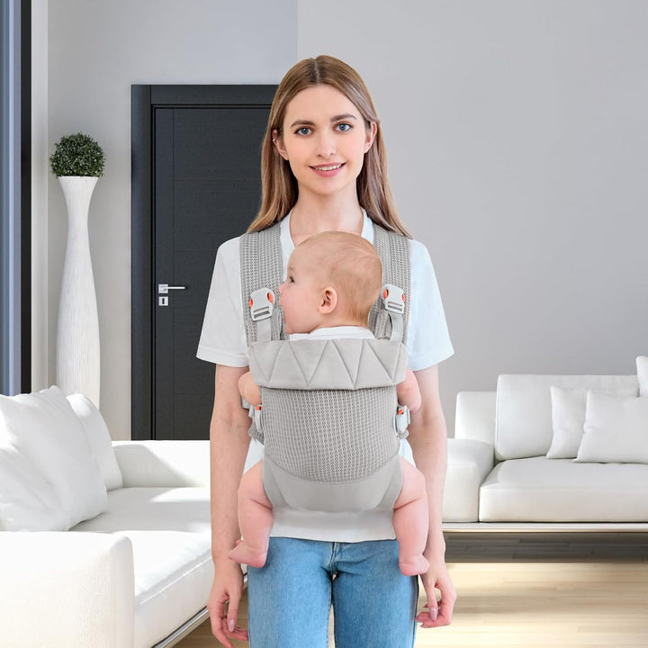 IULONEE Babytrage für Neugeborene Ergonomic Baby Carrier Tragbar Babytrage Vorne nach hinten tragen