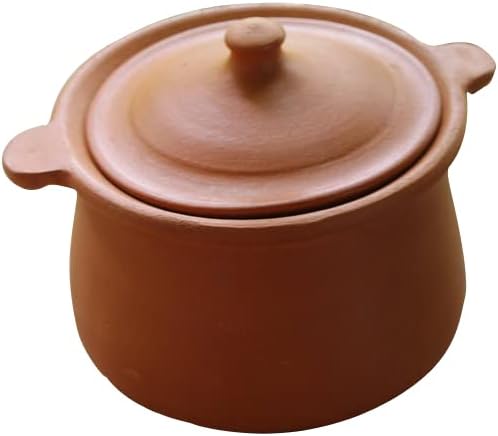 Village Decor Indian Earthen Clay Cooking Bowl