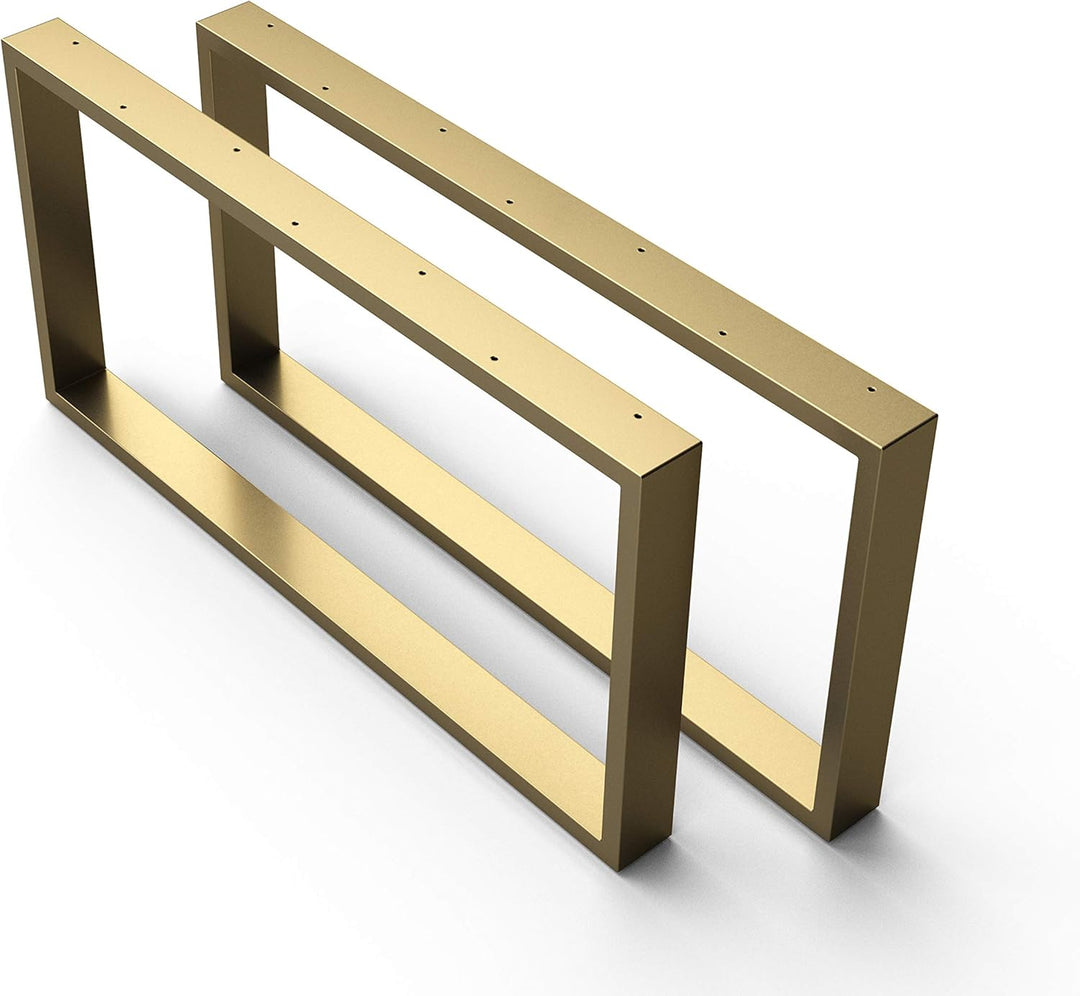 sossai® Couchtischkufen aus Stahl (pulverbeschichtet) | CKK1 | Farbe: Gold | Breite 60 cm x Höhe 40