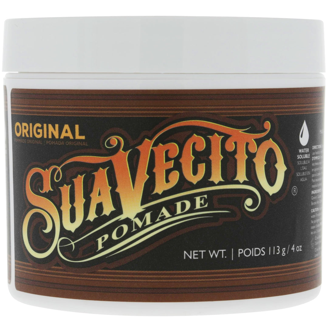 Suavecito Pomade Original Hold, Medium Hold Hair Pomade For Men, Medium Shine Water Based Wax, 4oz/1
