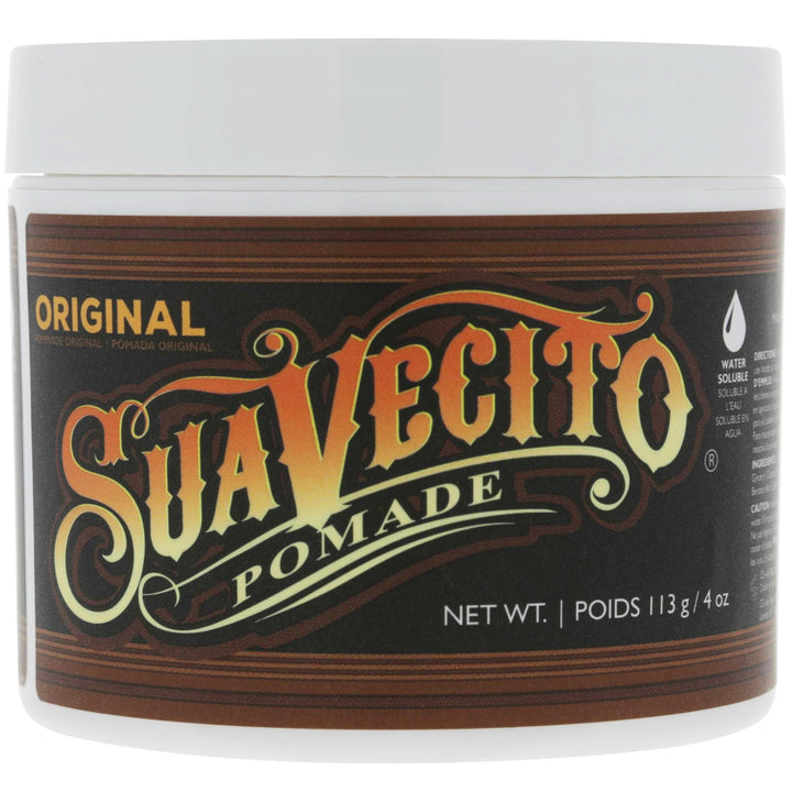 Suavecito Pomade Original Hold, Medium Hold Hair Pomade For Men, Medium Shine Water Based Wax, 4oz/1