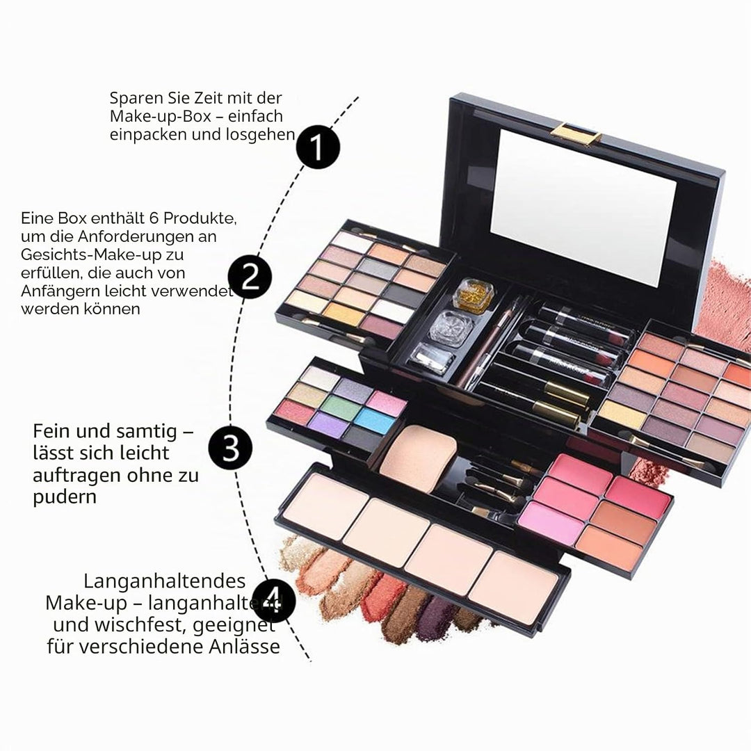FantasyDay 54 Farben Multifunktions Exquisite Kosmetik Geschenkset Makeup Schmink Kit für Gesicht, A