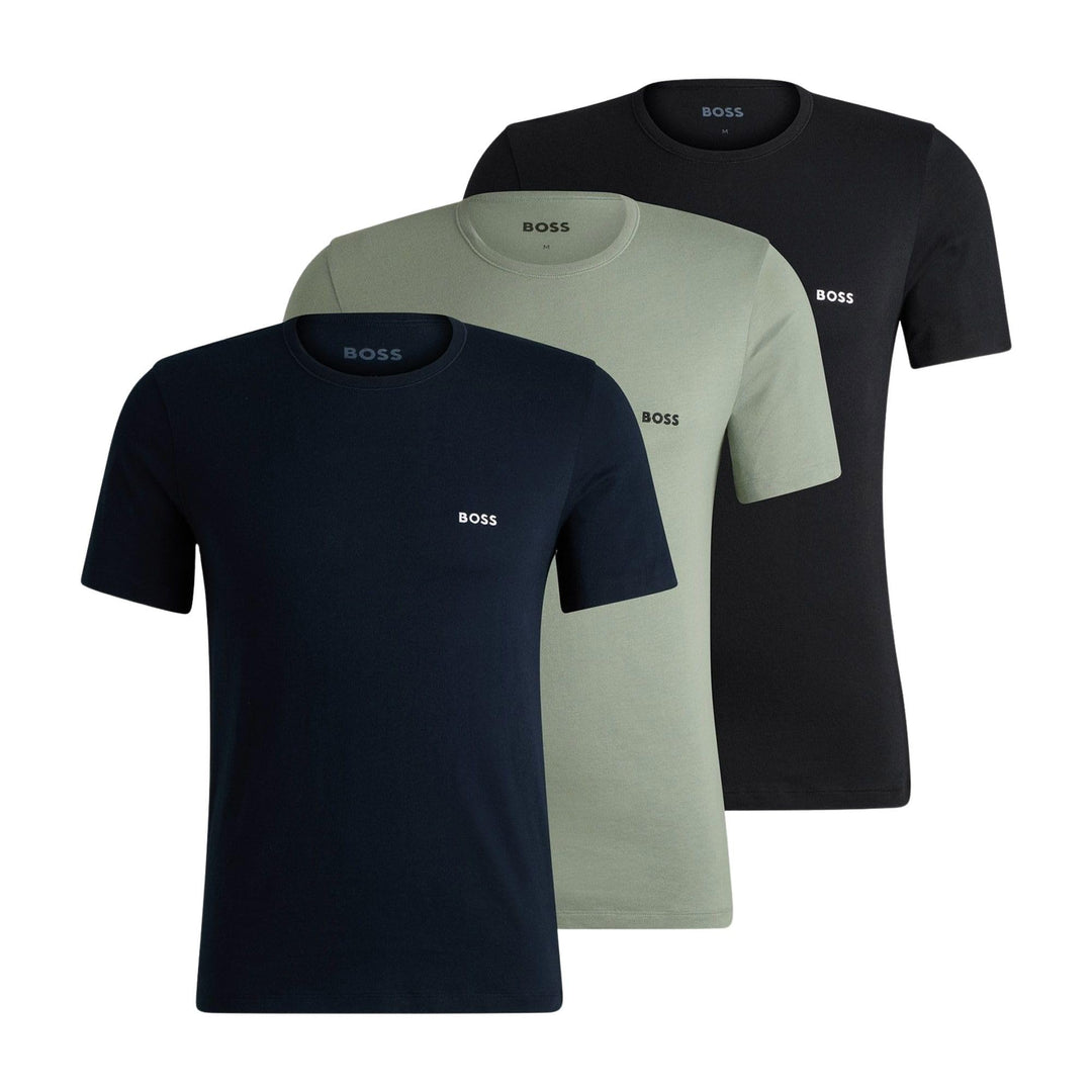 BOSS Herren TShirtRN 3P Classic Dreier-Pack T-Shirts aus Baumwolle mit Logo-Stickerei M Open Miscell