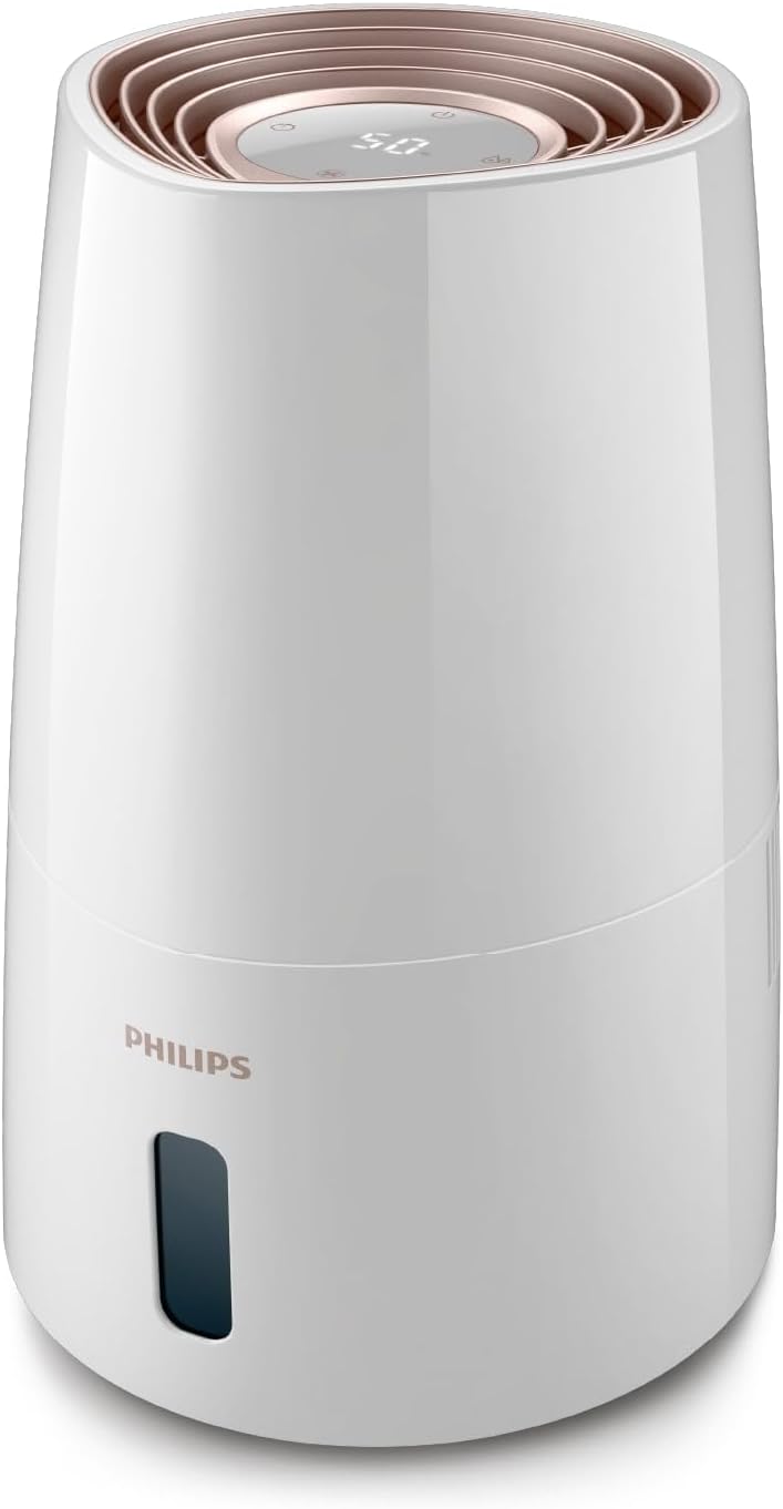 Philips Series 3000 Luftbefeuchter – für Räume bis 45 m², NanoCloud-Technologie, 3 Geschwindigkeitss