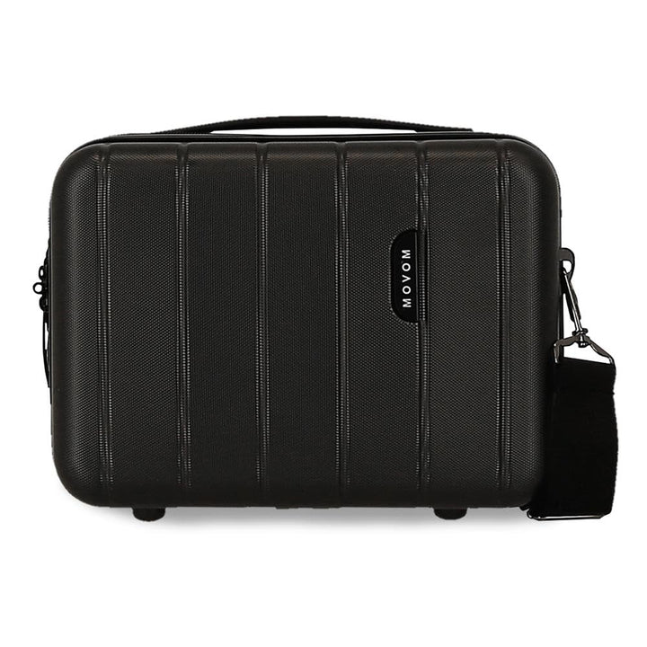 MOVOM Wood Trousse de Toilette cabine, bagage, intérieur à Deux compartiments, en ABS résistant et l