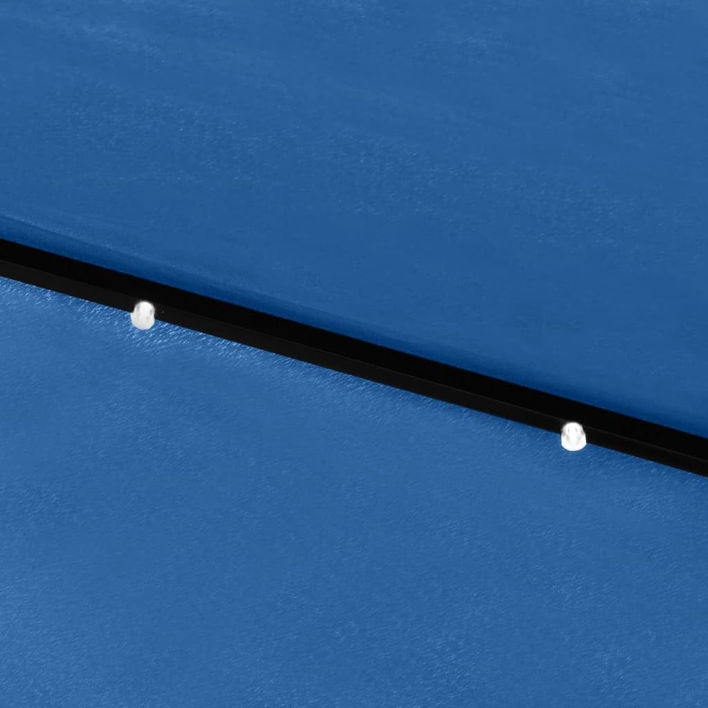 vidaXL Sonnenschirm mit LEDs Stahl-Mast Ampelschirm Gartenschirm Marktschirm Strandschirm Schirm Kur