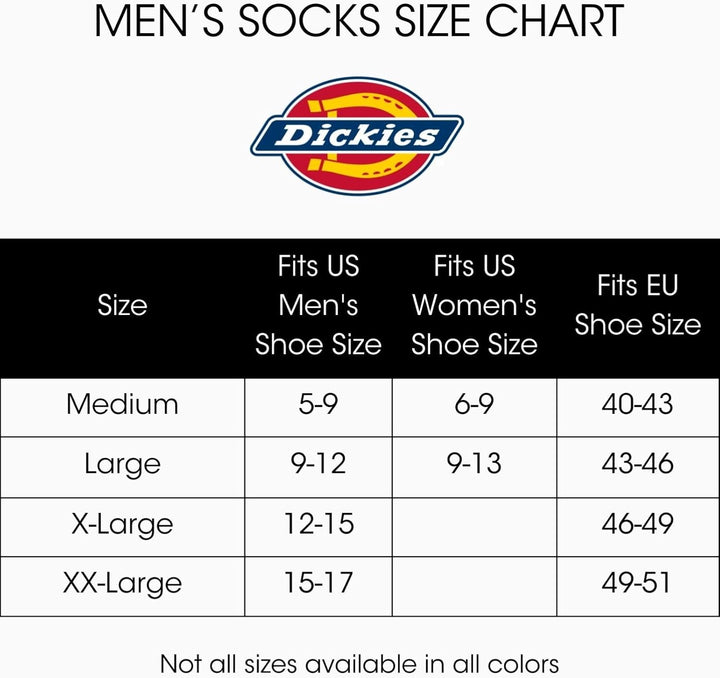 Dickies Herren Dri-Tech Moisture Control Quarter Socken Multipack, Weiss (6 Paar)
