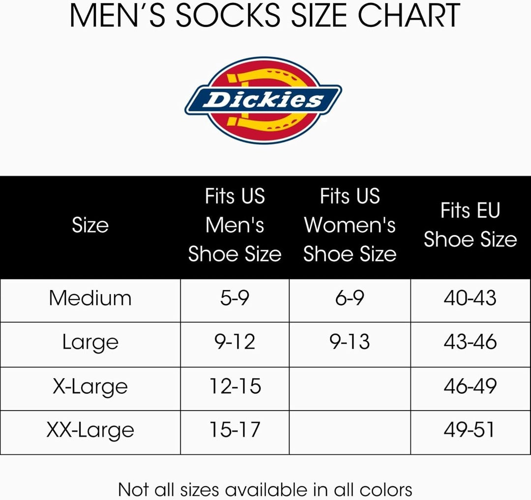 Dickies Herren Dri-Tech Moisture Control Quarter Socken Multipack, Weiss (6 Paar)