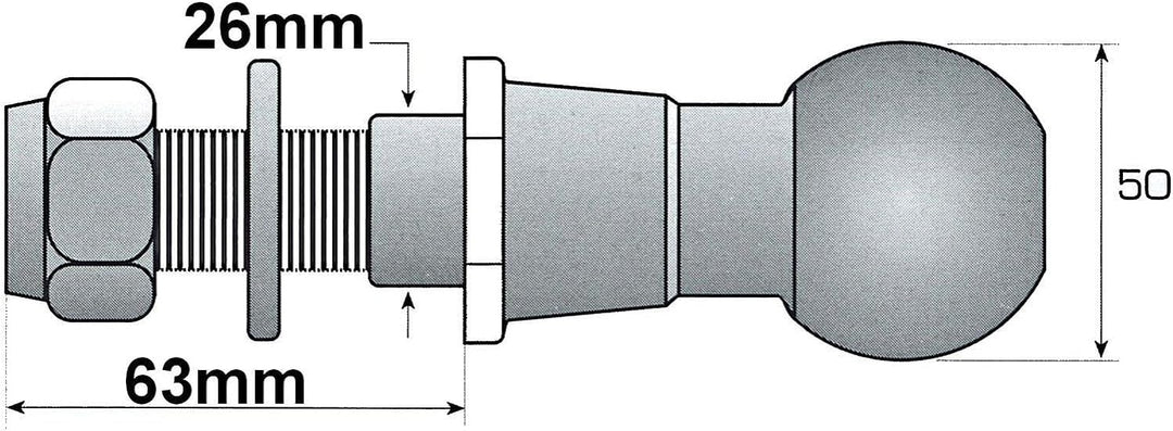 Verdrehsicherung inkl. Ackerschienenbolzen, Stufenbolzen mit Splint, inkl. Ackerschiene