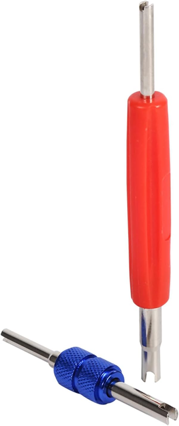 Ventileinsätze für Klimaanlage A/C R134a/R12 und Ventildreher, Werkzeug-Satz, 102-teilig reifenventi