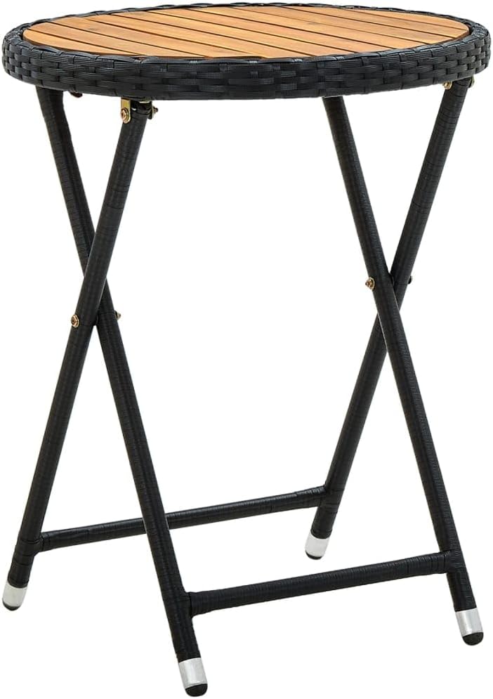 vidaXL Akazienholz Massiv Beistelltisch Gartentisch Klapptisch Gartenmöbel Balkontisch Teetisch Tisc