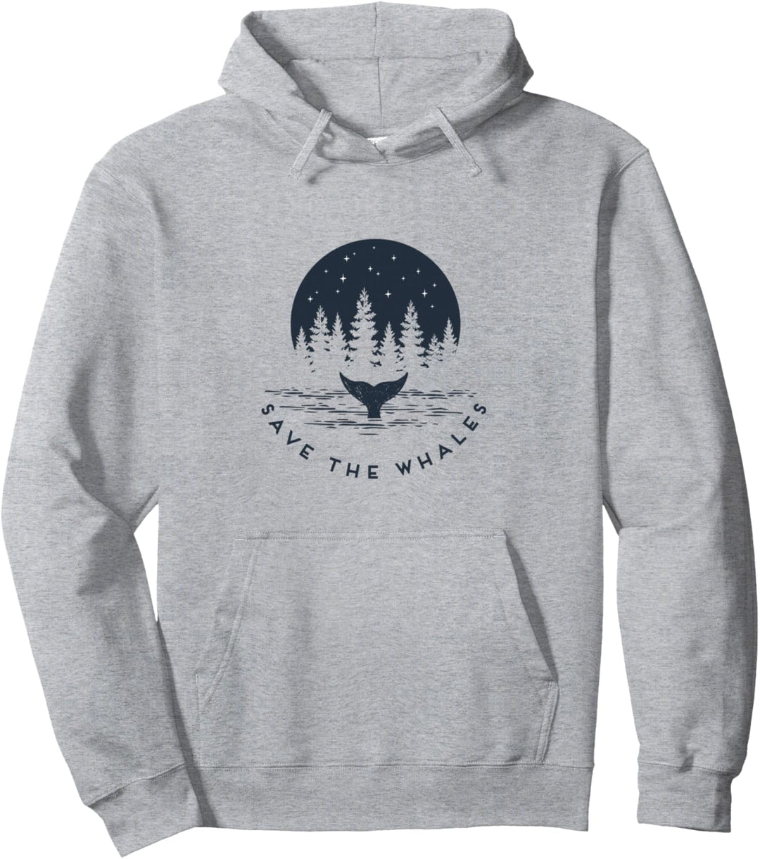 Save The Whales Pullover Hoodie