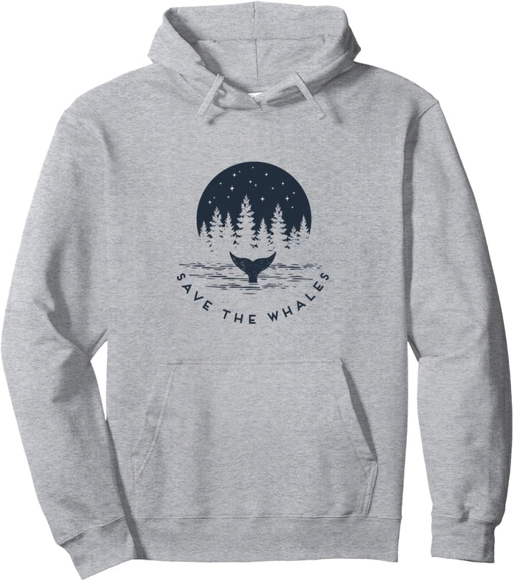 Save The Whales Pullover Hoodie