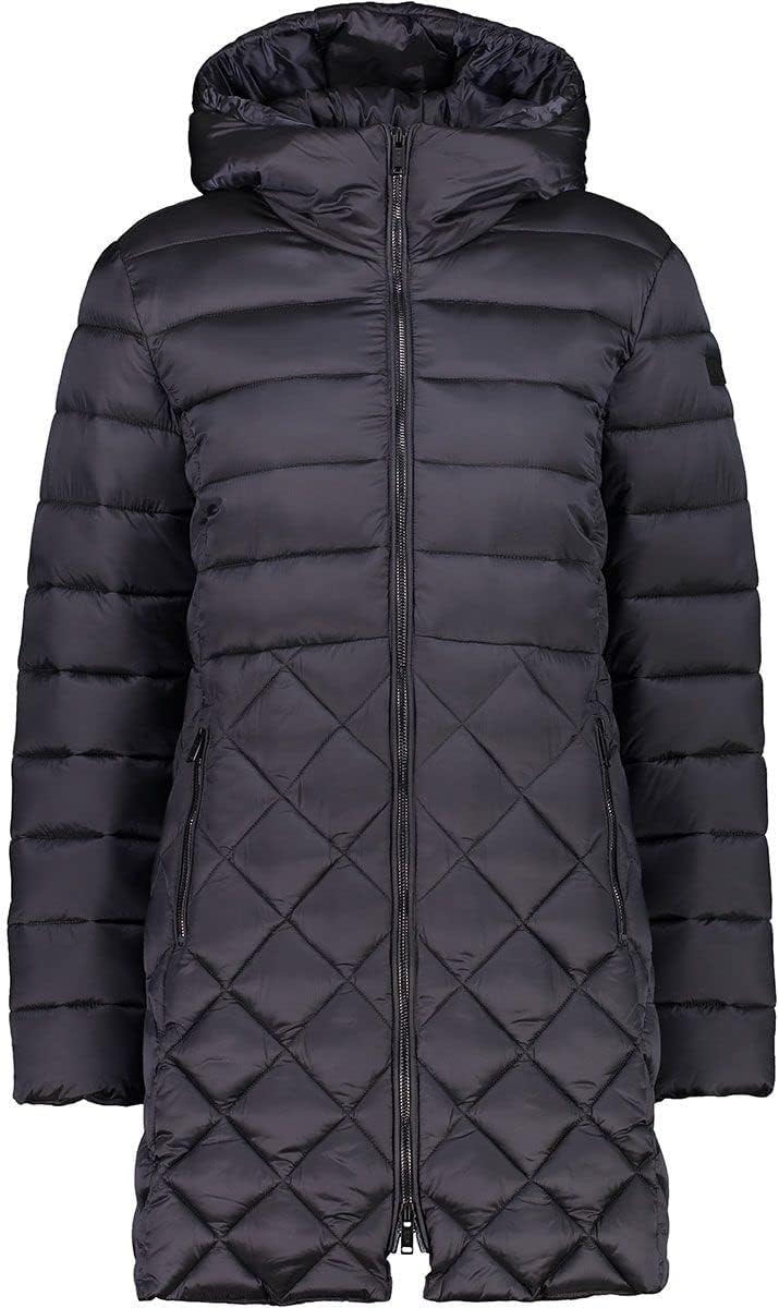 CMP Damen Long Hooded Nylon, Langer Parka 42 titan, 42 titan