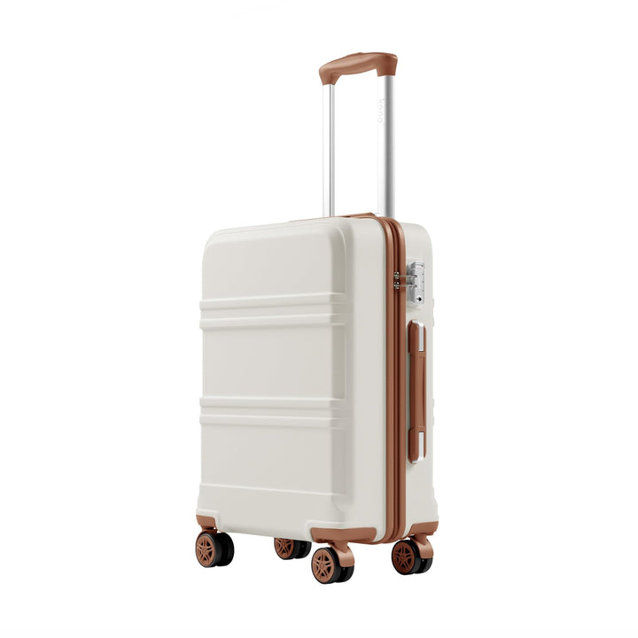 KONO Handgepäck Koffer ABS+PC Hartschalenkoffer, Kabinenkoffer 52x38x21 cm für Lufthansa & Eurowings