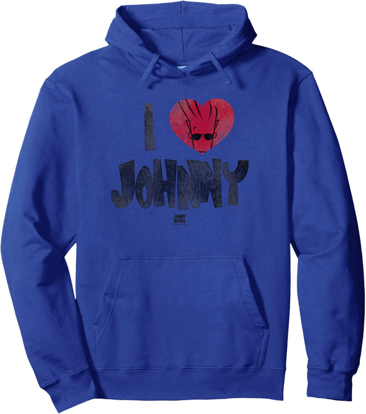 Johnny Bravo I Heart Johnny Pullover Hoodie