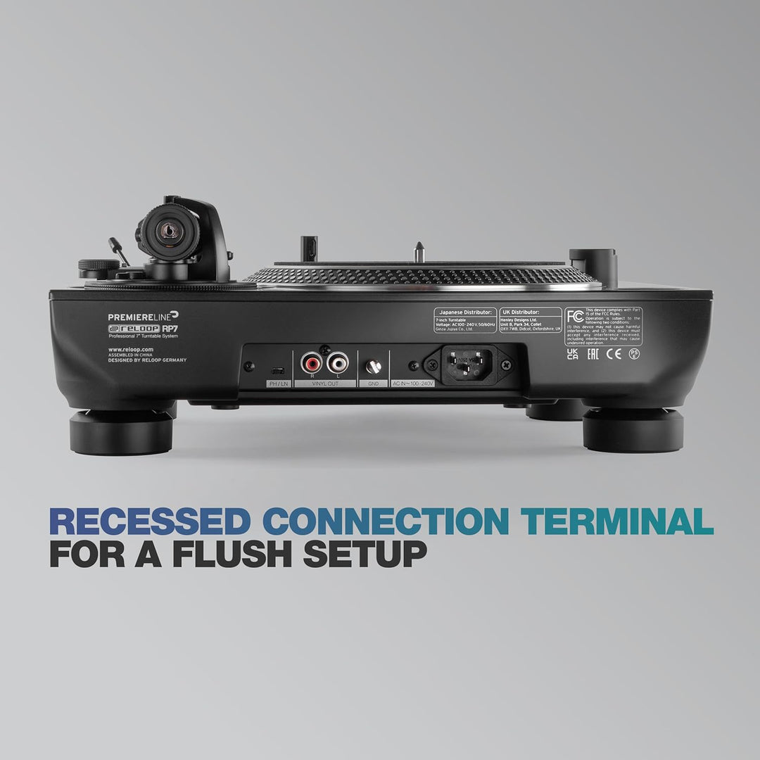 Reloop RP-7000 MK2 – Professioneller DJ Plattenspieler mit Upper Torque Quartz Direktantrieb, neuer