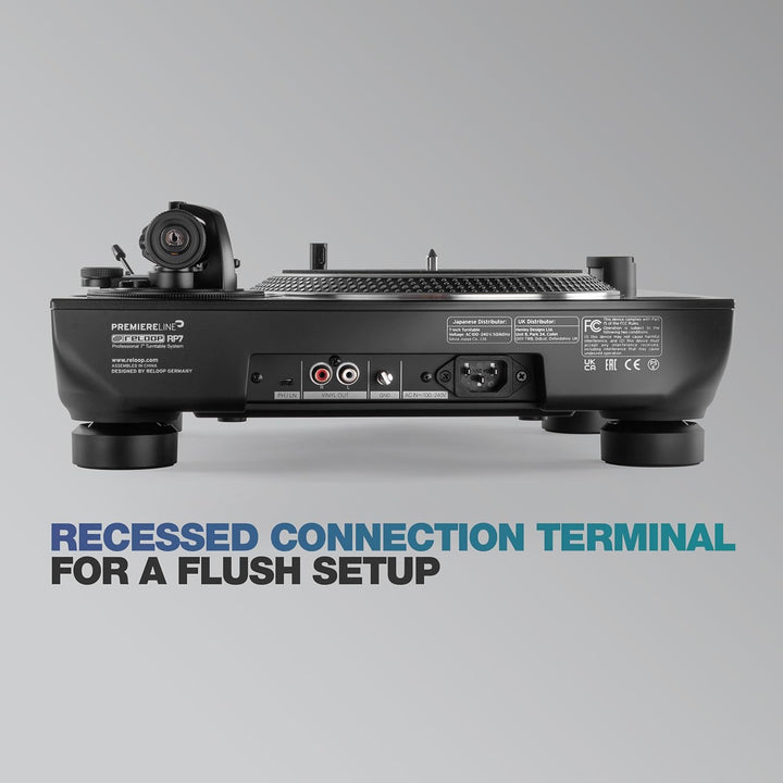Reloop RP-7000 MK2 – Professioneller DJ Plattenspieler mit Upper Torque Quartz Direktantrieb, neuer