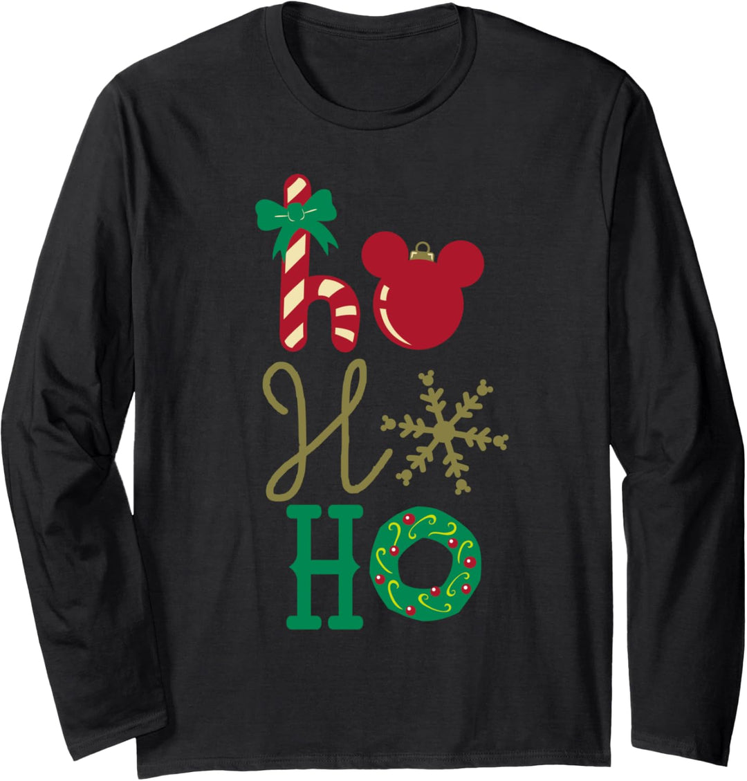 Disney Mickey Icon Ho Ho Ho Holiday Langarmshirt