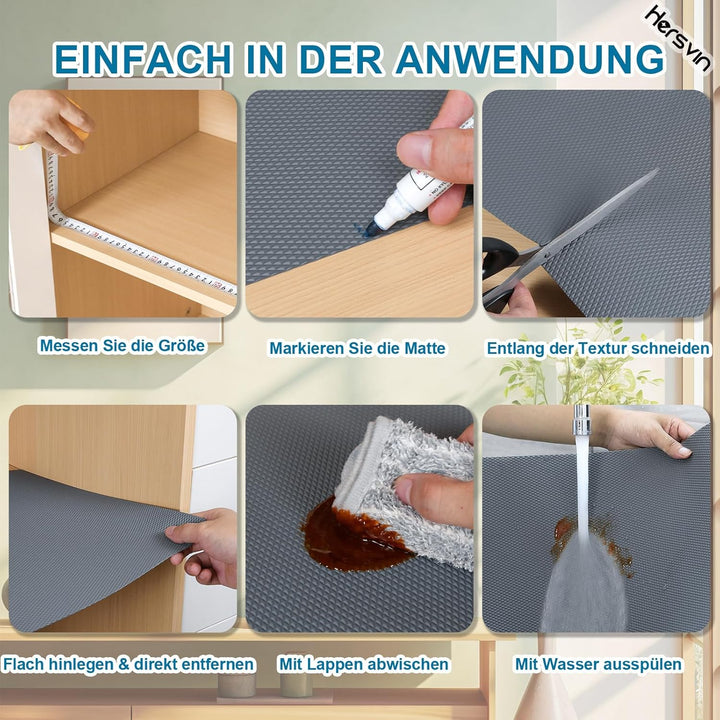Hersvin Schubladenmatte 50cmx600cm Verdickt Schrankpapier Schubladeneinlage Eva Wasserfest Nicht Kle