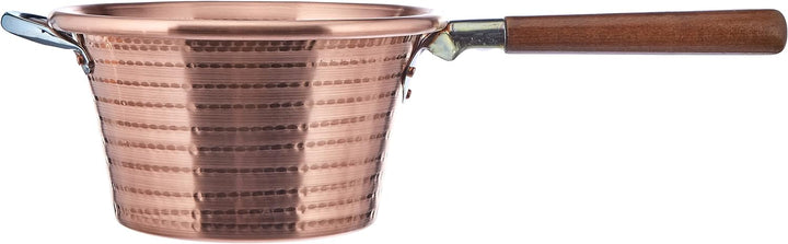 Pentole Agnelli Family Cooking Kessel in Kupfer, mit Griff aus Holz 26 cm Kupferfarben, 26 cm