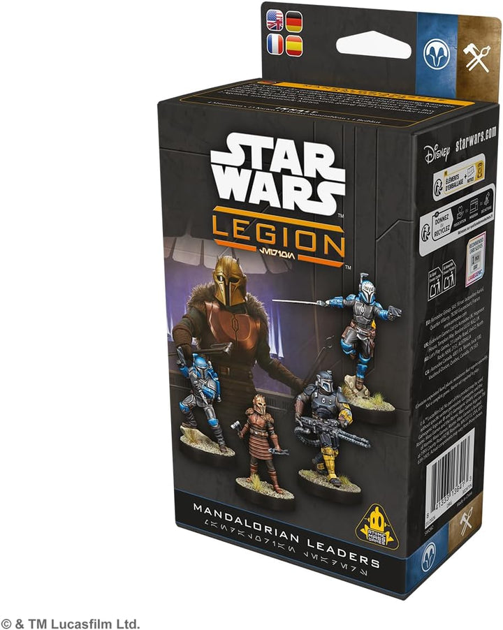 Asmodee, Star Wars: Legion – Mandalorian Leaders (Mandalorianische Anführer), DE-Version, Tabletop-E