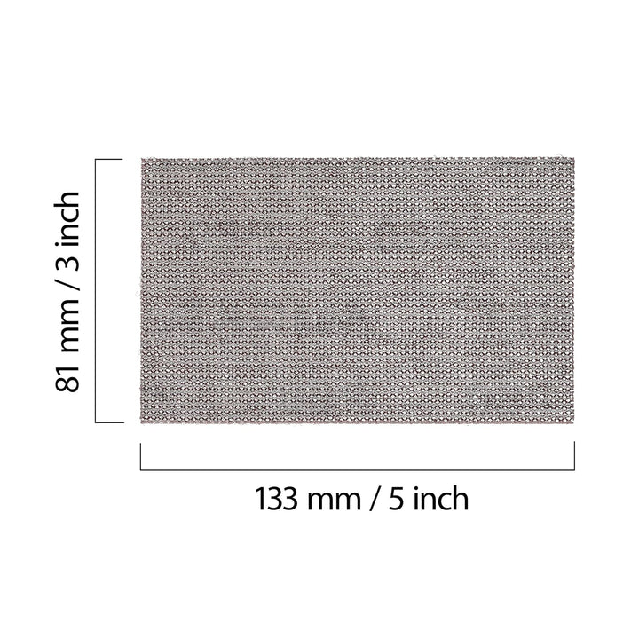 Mirka Abranet Netz-Schleifstreifen 81x133 mm Klett/Korn P80 / 50 Stk/zum Schleifen von Holz, Spachte