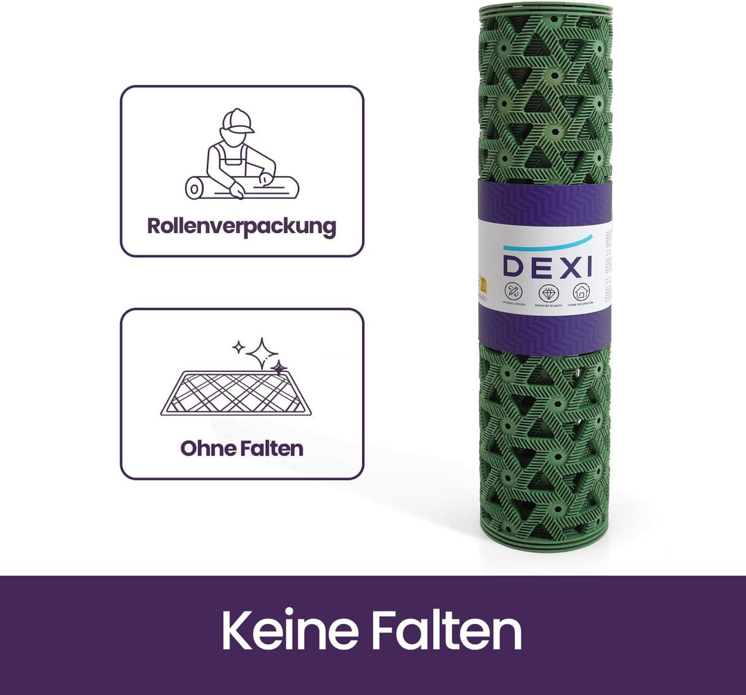 DEXI Fussmatte Aussen 61 x 91 cm, rutschfeste &amp; Wetterfest, Grün Grün 61 x 91 cm (Rechteckig), Grün