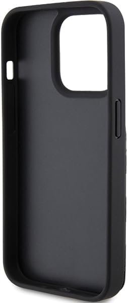 Karl Lagerfeld KLHCP15LSAKCNSCK Hülle für iPhone 15 Pro 6.1" Schwarz hardcase Saffiano Cardslots and